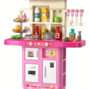 Play Kitchen Girls Toy Pretend Food- Kitchen for Kids Age 3+