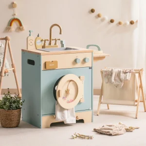 Robotime Robud Kitchen Washer Playset for Kids Age 3+Blue
