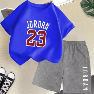 Summer Slam Dunk Master Pattern Short Sleeve T-shirt + Shorts